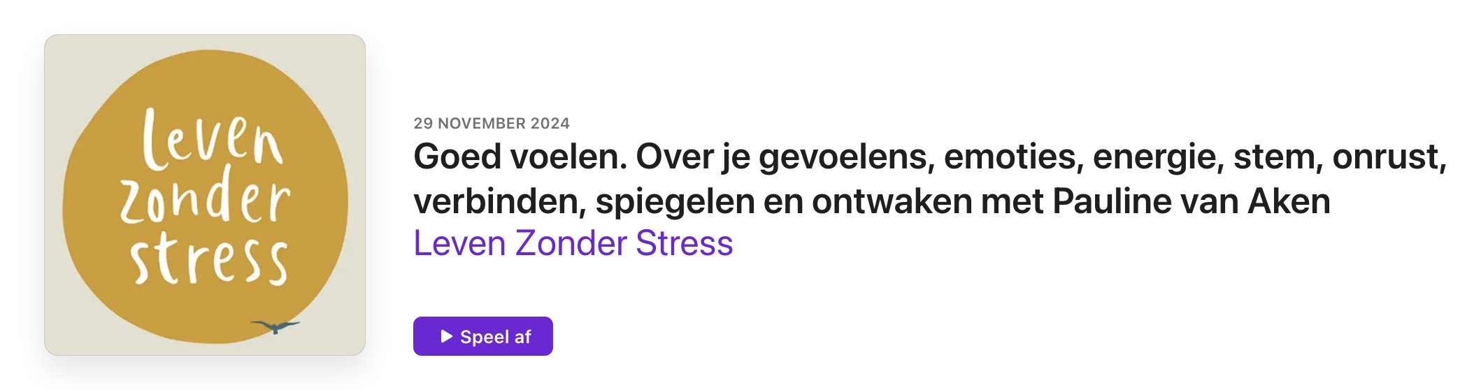 Leven zonder stress